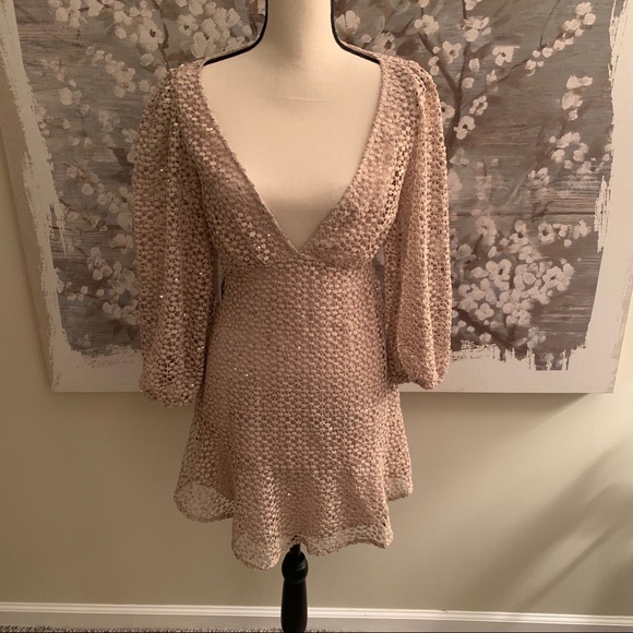 Free People Kaya Sequin Lace Dress - Picture 4 of 12